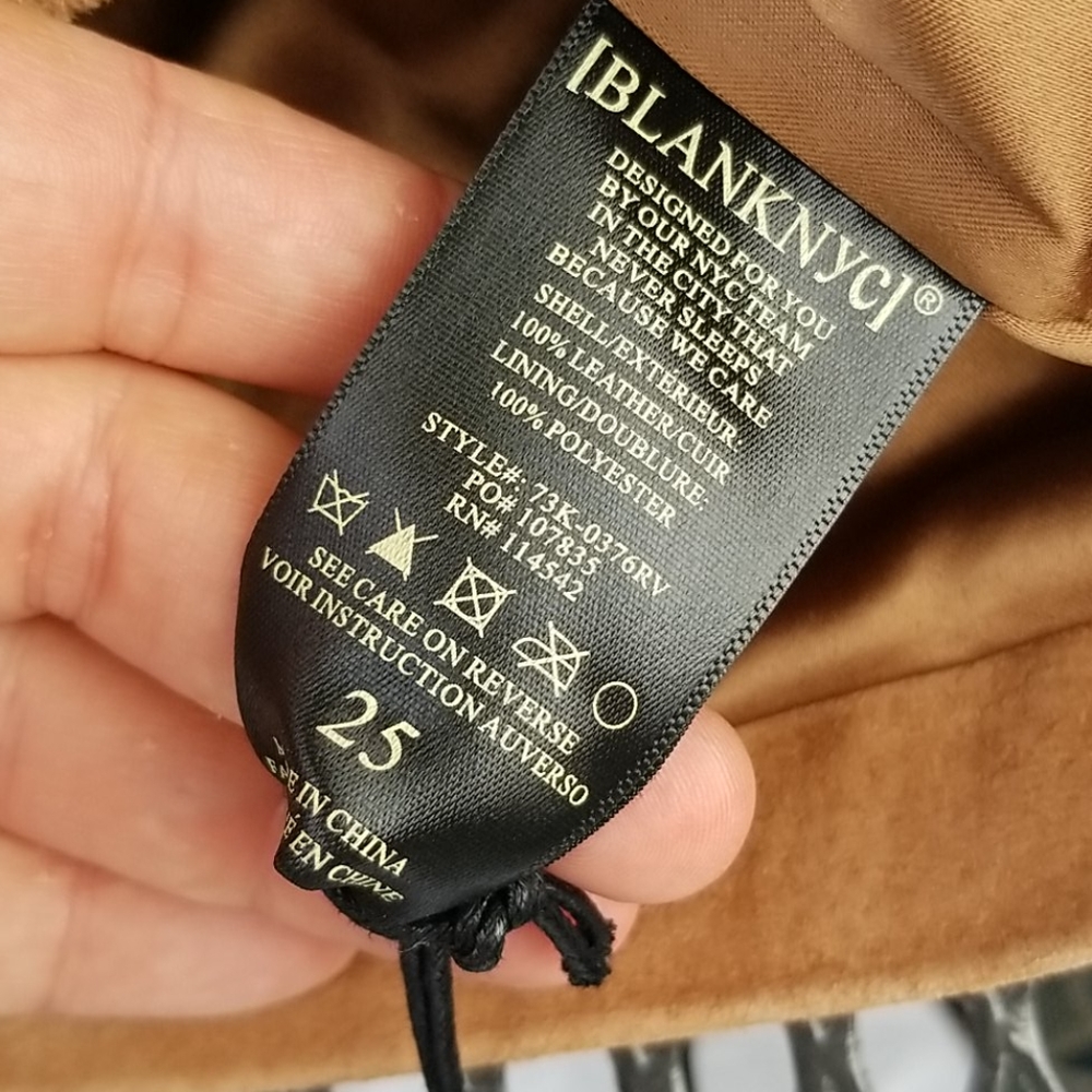NWT Mini Suede Skirt Sz 25 POCKET! 😊 - Picture 2 of 3